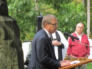 Mr. Hughes and Dave Aldus Bradley descendant and organizer of the event