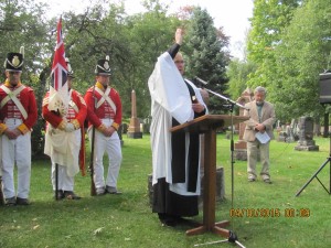 Rev. Young officiated at the service.